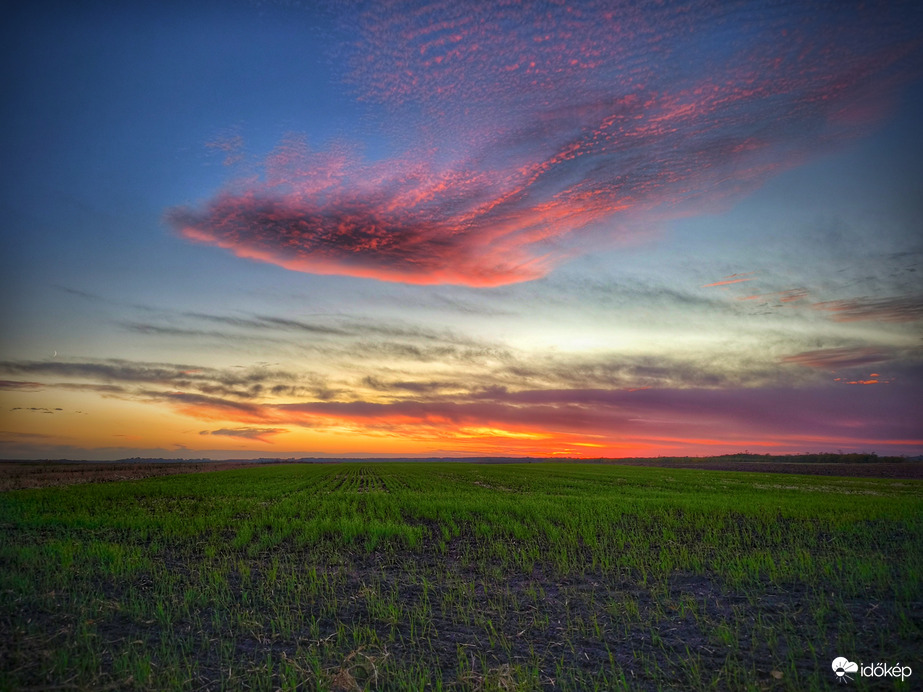 Látvány naplemente után