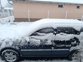 Meg érkezett ide a határ túloldalára is a havazás.