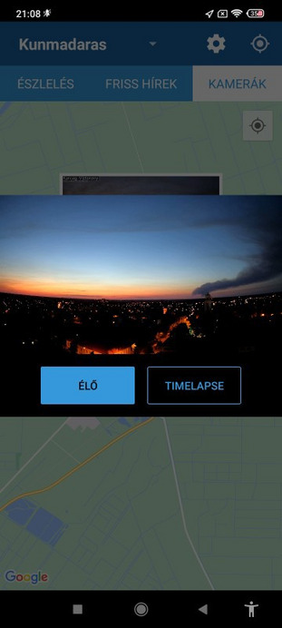 Észlelési fényképek