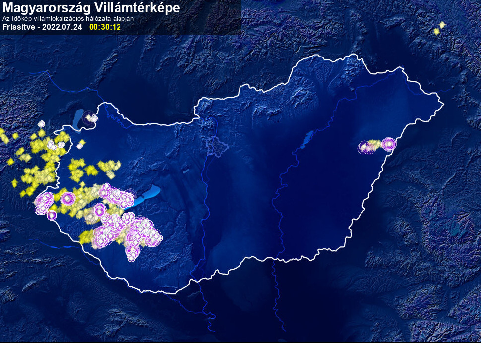 Villámtérkép a lidércek idején