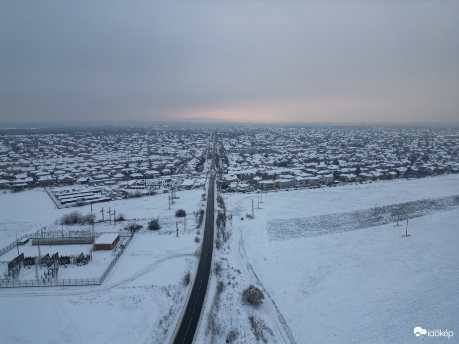 Dunakeszi felhős-havas