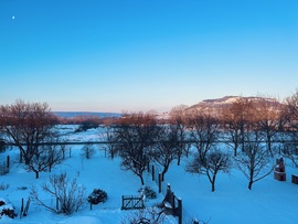 Napos ám hideg reggel Nemesgulácson