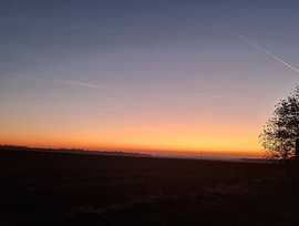 Naplementében Fürdő Horizont