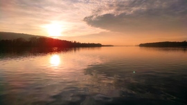 Dunaslmásnál a kompról