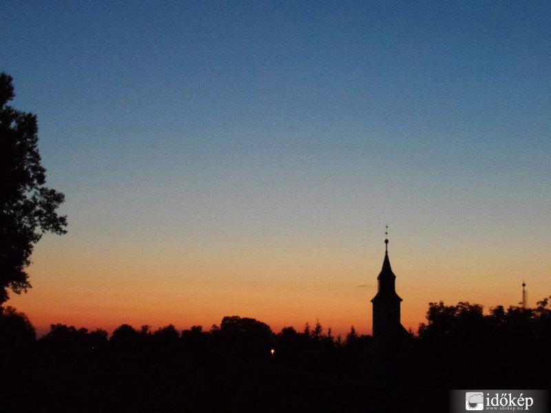 Egy alföldi naplemente még 3 éve 