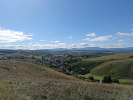Bükkszenterzsébet a dombtetőről