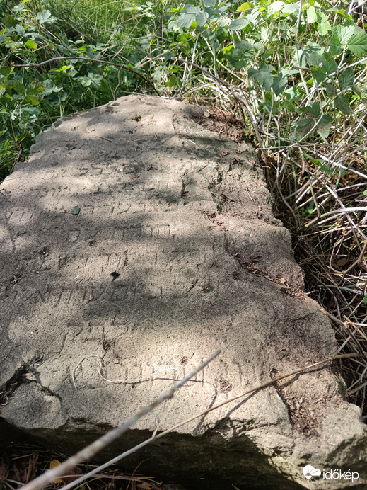 Bükkszenterzsébeti zsidótemetőben egyetlen olvasható héber írásos sírköve