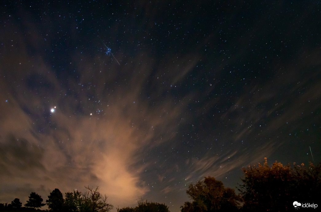 Plejádok, Mars,Jupiter és némi csillaghullás ma hajnalban