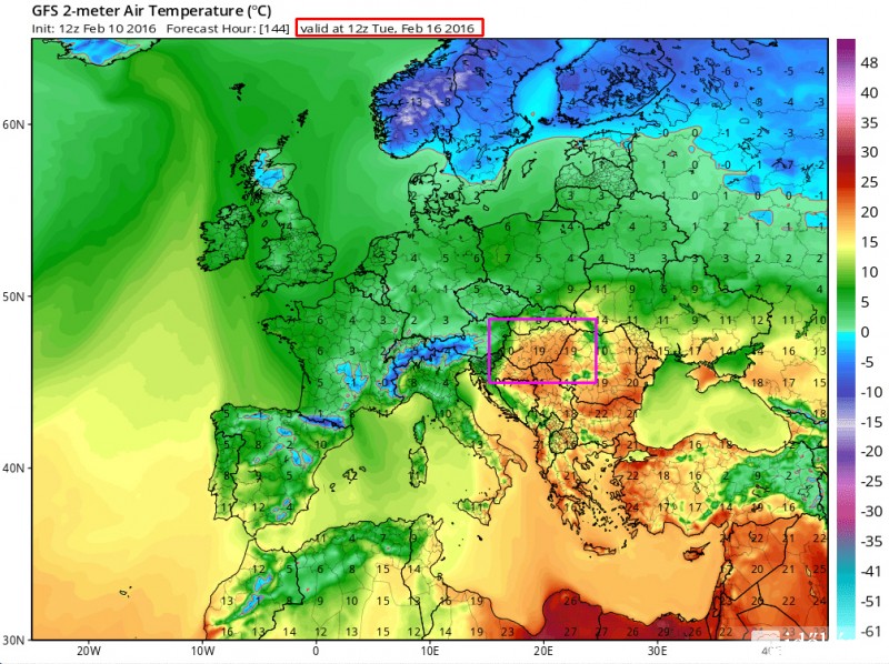 GSF Tavaszias hőmérséklet télen.