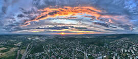 Budaörs naplementében