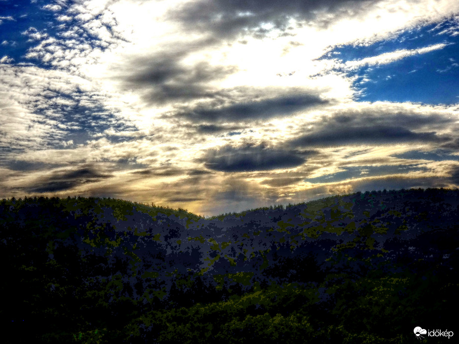 Naplemente a Sopron-hegységben