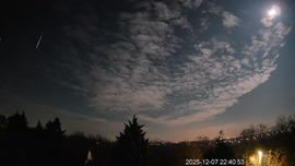 Hold-Jupiter együttállás meteorral 2