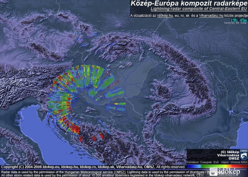 Időjárási grafikonok, térképek