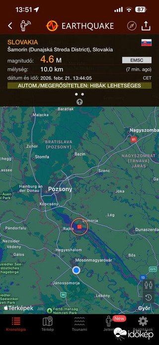 Észlelési fényképek